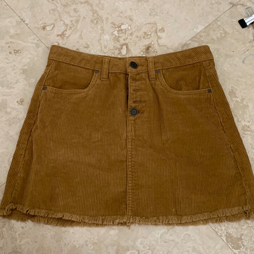Corduroy mini skirt. Super cute just doesn’t fit me